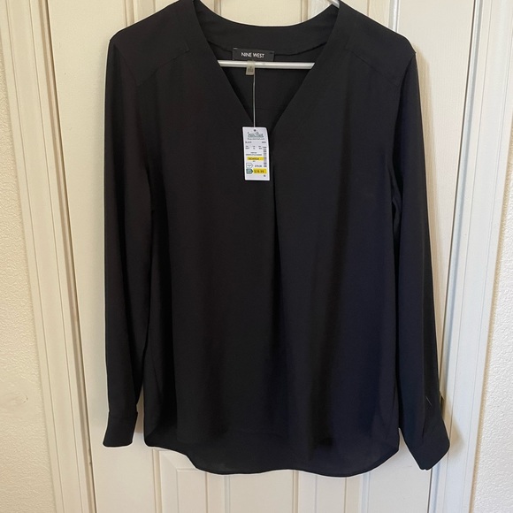 Nine West Tops - Long Sleeve Blouse V Neck Style